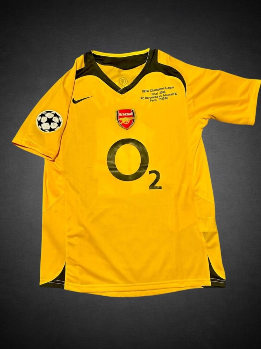2006 retro arsenal UCL final kit. Thierry Henry soccer football jersey. NWT